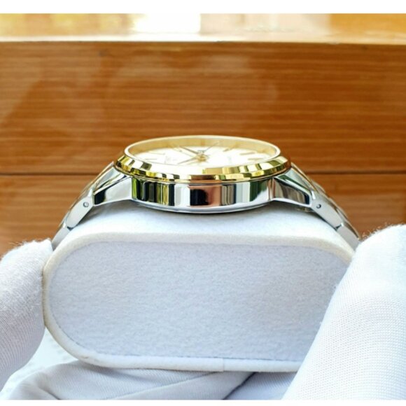 Mens 42mm Tissot Gold Accent Two Tone Watch NEW - Picture 5 of 6